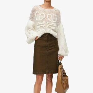 NWOT ！Loewe Anagram Mohair Cardigan